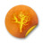 Orange sticker badges 051 Icon